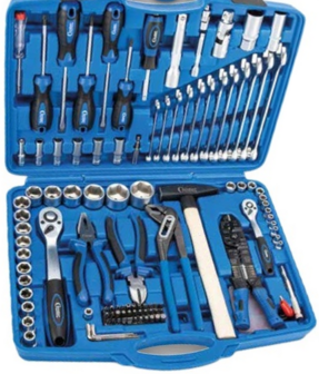 Coffret a outils, 6 pans 4-32 mm 156 pieces