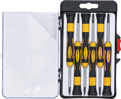 Jeu de tournevis de precision profil en T (pour Torx) 6 pieces