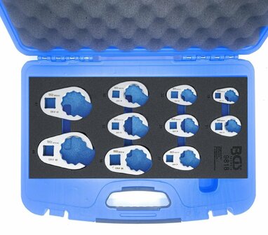Insert de servante d&#039;atelier 1/3 : Jeu de cles crowfoot a tuyauter 10 mm (3/8) / 12,5 mm (1/2) / 20 mm (3/4) 10 pieces