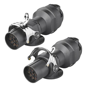 Adaptateur de prise de 24V 15 a 12V 13 broches ISO12098 &gt; ISO11446