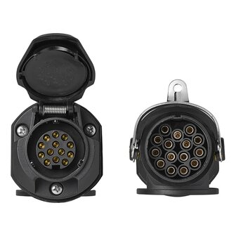 Adaptateur de prise de 24V 15 a 12V 13 broches ISO12098 &gt; ISO11446