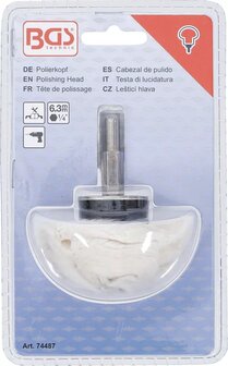 Tete de polissage forme de champignon empreinte six pans male (1/4)