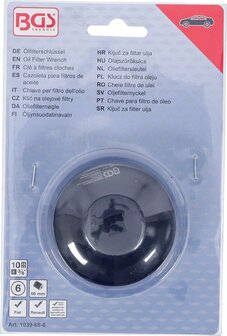 Cle a filtres cloches six pans 66 mm pour Fiat, Renault