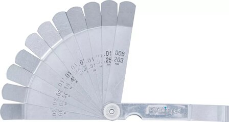 Jauges d&rsquo;epaisseur de precision courbees 12 lames