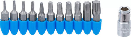 Jeu dembouts 6,3 mm (1/4) profil T (pour Torx) 11 pieces