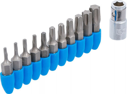 Jeu dembouts 6,3 mm (1/4) profil T (pour Torx) 11 pieces