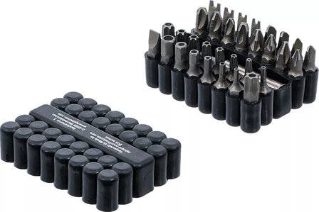 Jeu d&#039;embouts courts (1/4) divers profils 33 pieces