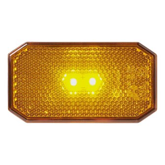 Feu de gabarit lateral 12/24V orange 80 x 44 mm LED