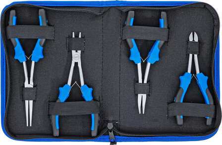 Jeu de pinces pour electronique extralongues 4 pcs