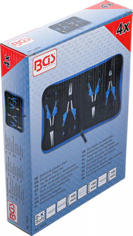 Jeu de pinces pour electronique extralongues 4 pcs
