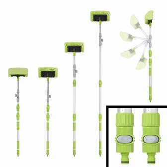Brosse de lavage 3D ajustable manche telescopique 119-203cm