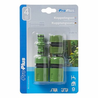 Jeu de connecteur pour tuyau de jardin 4-pieces