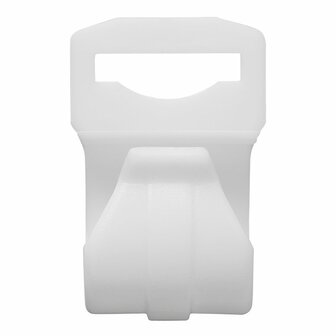 Clip de tente pour mat de tente 20-25mm avec fente blanc