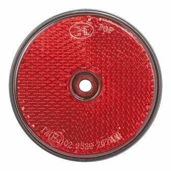 Reflecteur rouge 60mm fixation a vis