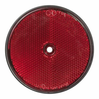 Reflecteur rouge 80mm montage a vis