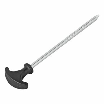 Piquet de tente 20,5 cm acier galvanise vissable