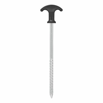 Piquet de tente 20,5 cm acier galvanise vissable
