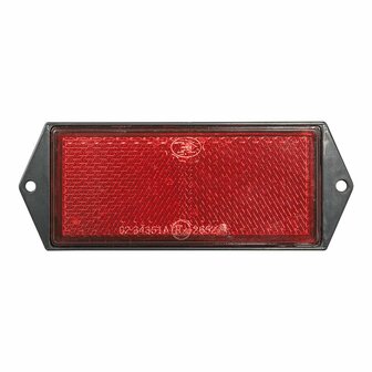 Reflecteur rouge 104x40mm a visser