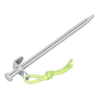Goupille de roche 20 cm en acier galvanise avec crochet en L Heavy Duty
