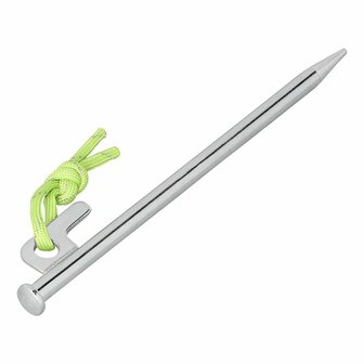 Goupille de roche de 20 cm en acier galvanise avec crochet en P Heavy Duty