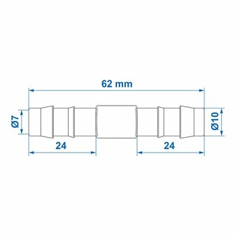 Passe-fil droit 10 mm par piece
