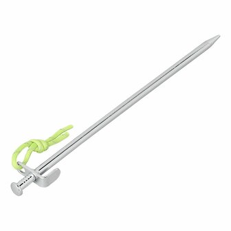 Goupille de roche 30 cm en acier galvanise avec crochet en L Heavy Duty