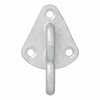 Crochet de corde en metal avec oeil 70 x 45 mm