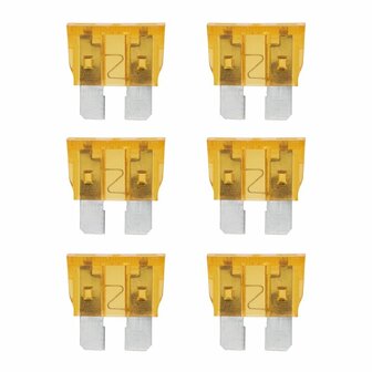 Fusibles standard 5A marron clair 6 pcs sous blister