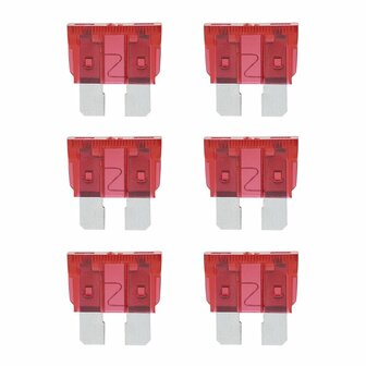 Fusibles standard 10A rouge 6 pcs en blister