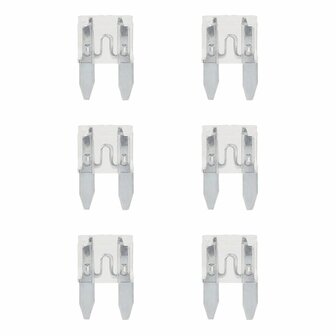 Fusibles a lame mini 25A neutre 6 pcs en blister