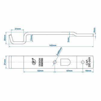 Contre-piece pour tendeur SPP Z-05A