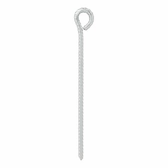 Tourillon 30 cm acier galvanise avec oeil