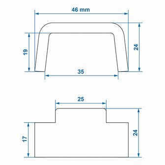Contre-piece pour attache de tension Tico en blister