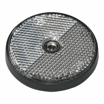 Reflecteur blanc 60mm montage a vis 2 pieces en blister