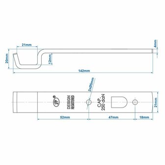 Contre-piece pour dispositif de tension SPP Z- 05