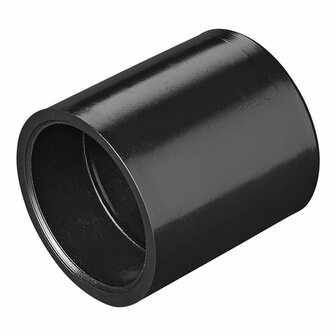 Tube de drainage piece de reduction dia 28 mm a dia 17 mm PE noir