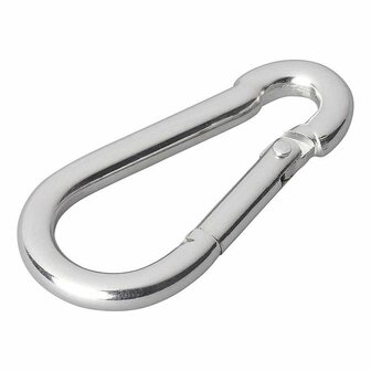 Mousqueton metal 6x60mm 2 pieces en blister