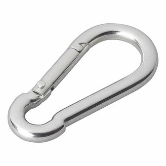 Mousqueton metal 6x60mm 2 pieces en blister
