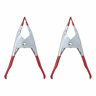 Pinces metalliques - jeu de 2 pieces