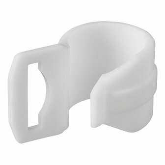 Clip de tente 20-25mm avec fente blanc 4 pieces sous blister