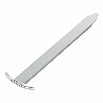 Piquet de tente 30 cm acier galvanise profil en T