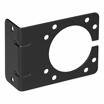Support de prise metallique coude 9,25 x 7 cm