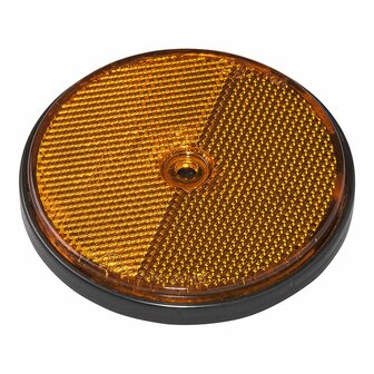 Reflecteur orange 80mm fixation par vis 2 pcs sous blister