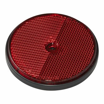 Reflecteur rouge 80mm fixation par vis 2 pcs sous blister