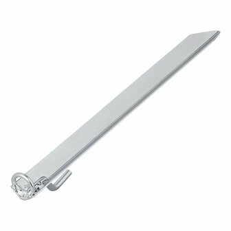 Stormband herring 38 cm acier galvanise avec crochet et illet