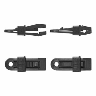 Clips pour tapis de tente - jeu de 4 pcs
