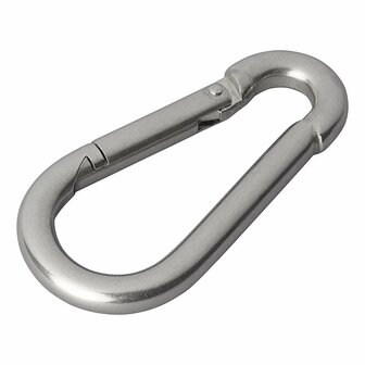 Mousqueton acier inoxydable 8x80mm x10 pieces