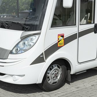 Autocollant Attention Angles Morts !camper
