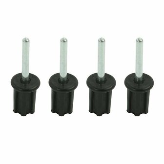 Top cap 22mm avec goupille 4 pieces en blister