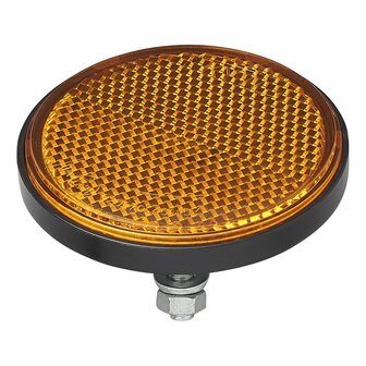 Reflecteur orange 60mm avec boulon 5mm 2 pieces sous blister